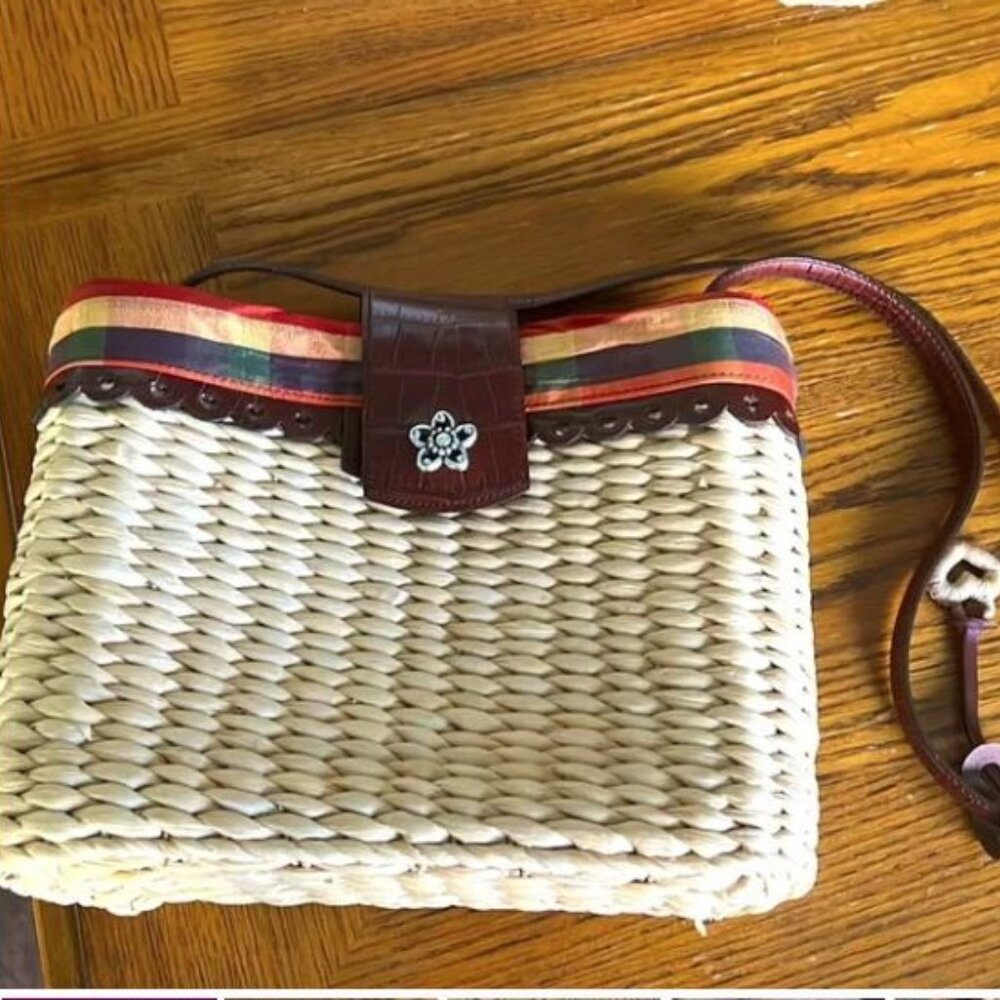 Straw Brighton purse